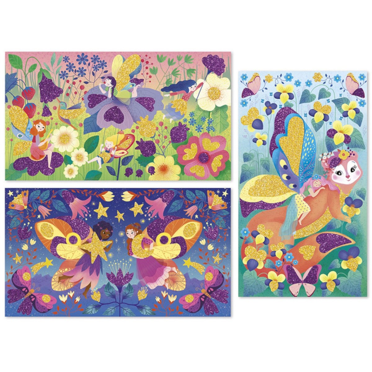 Zestaw kreatywny Magiczny brokat Magic Fairies, Janod