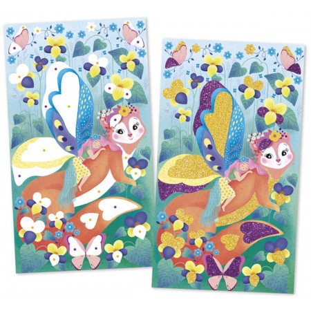 Zestaw kreatywny Magiczny brokat Magic Fairies, Janod Zestaw kreatywny Magiczny brokat Magic Fairies, Janod