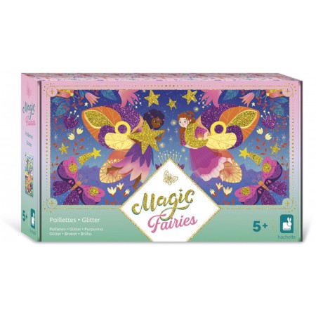 Zestaw kreatywny Magiczny brokat Magic Fairies, Janod Zestaw kreatywny Magiczny brokat Magic Fairies, Janod