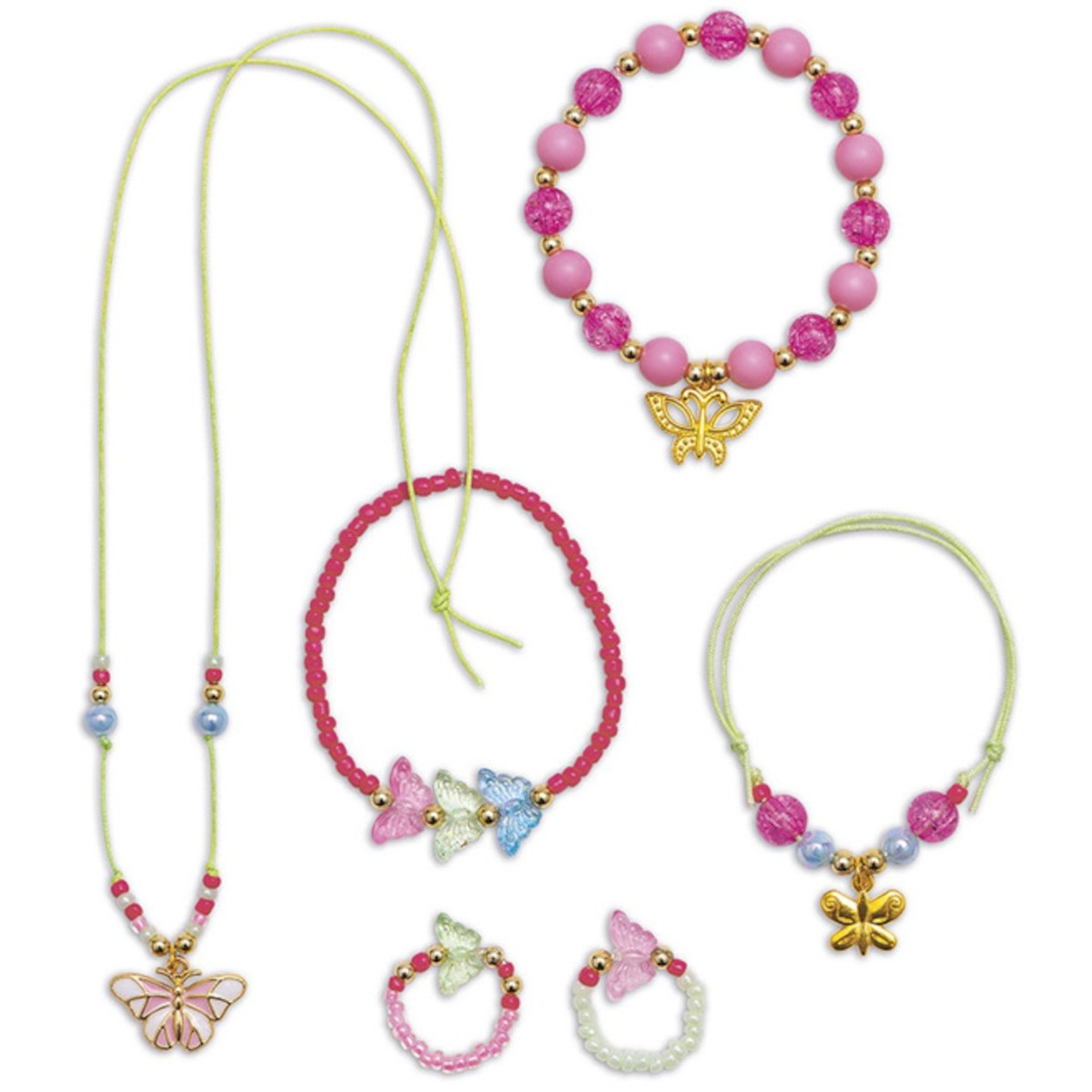 Zestaw kreatywny do tworzenia biżuterii z motylami Magic Fairies, Janod