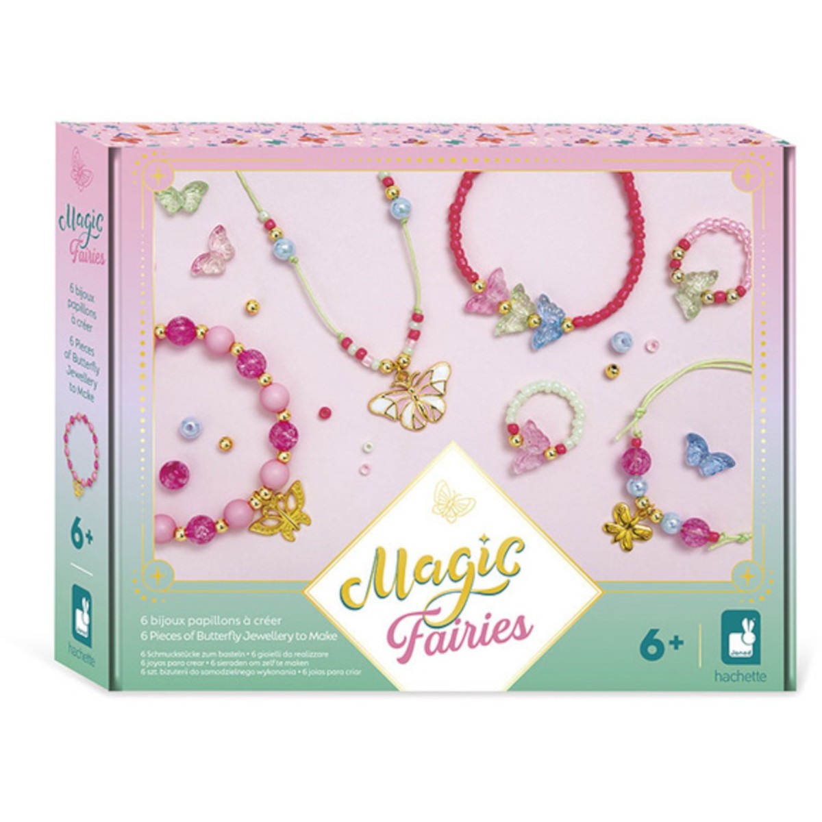 Zestaw kreatywny do tworzenia biżuterii z motylami Magic Fairies, Janod