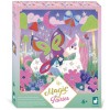 Zestaw kreatywny Naklejki piankowe i fosforescencyjne piaski Magic Fairies, Janod Zestaw kreatywny Naklejki piankowe i fosforescencyjne piaski Magic Fairies, Janod