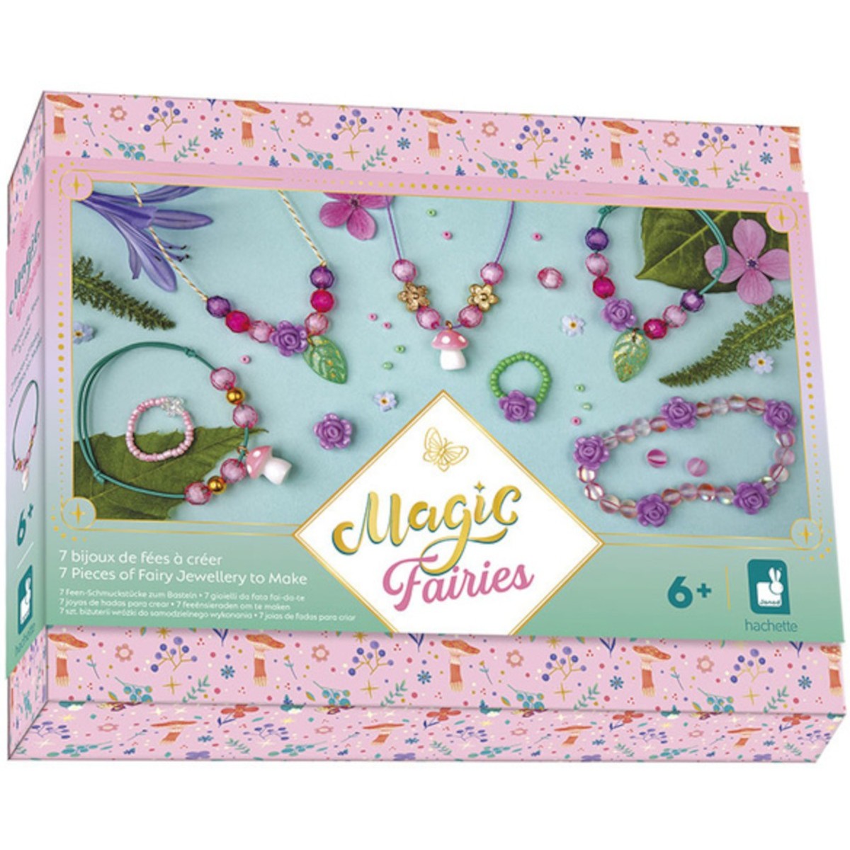 Zestaw kreatywny do tworzenia biżuterii ze szkatułką do przechowywania Magic Fairies, Janod