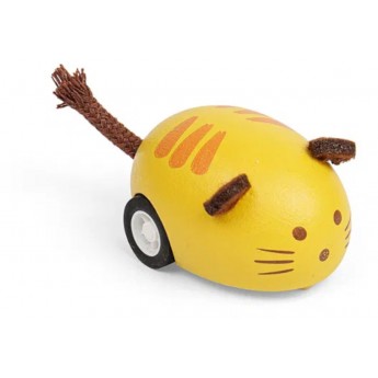 BigJigs Uciekający żółty kotek drewniana zabawka +3 | Dadum