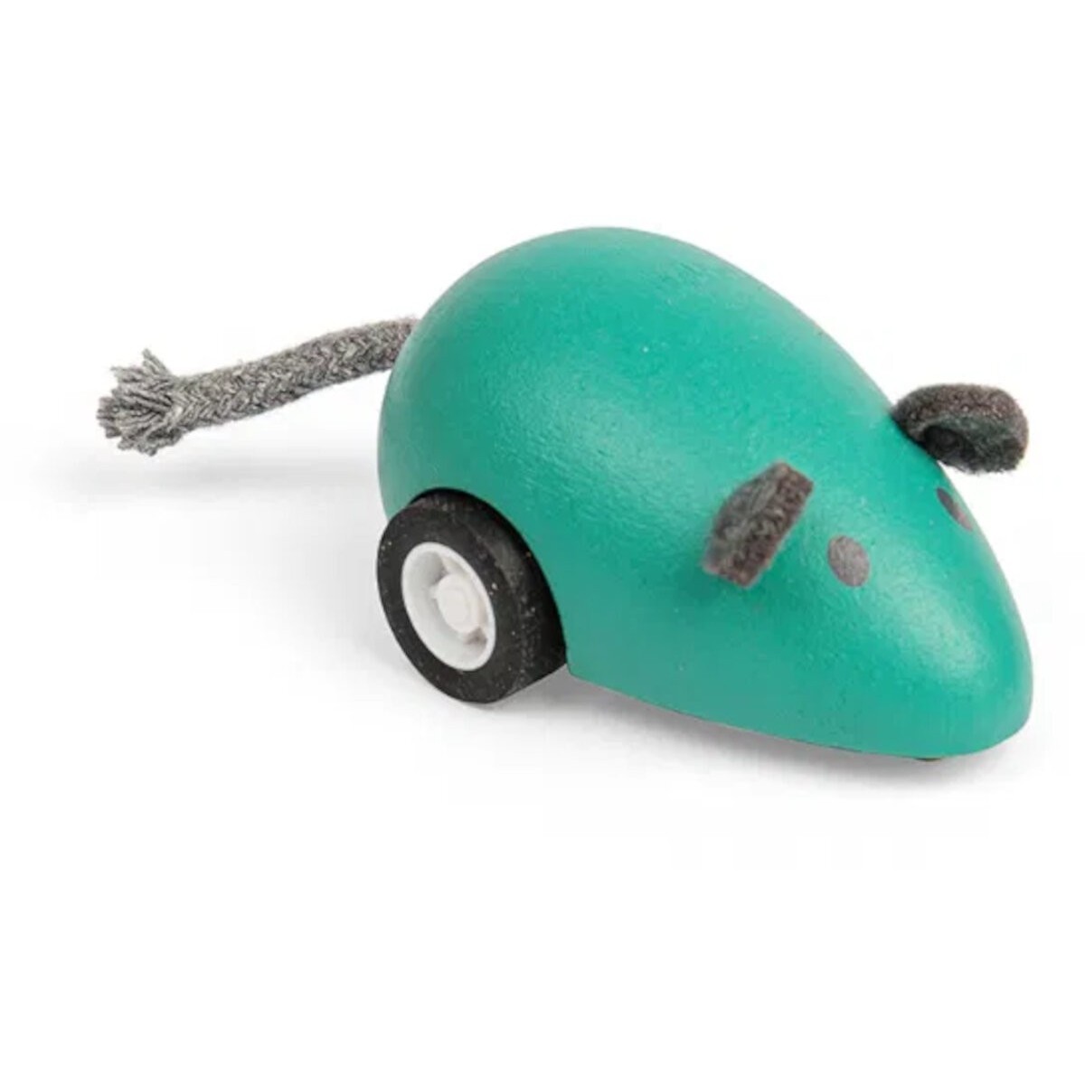 BigJigs Uciekająca myszka zielona drewniana zabawka +3