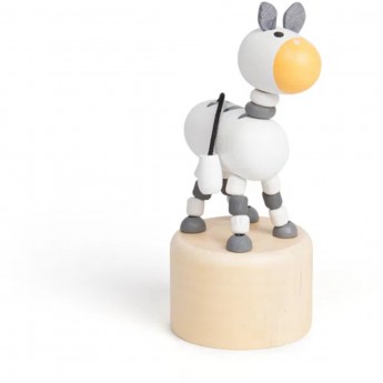 BigJigs Drewniana tańcząca zebra +3