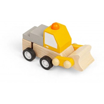 BigJigs Drewniany spychacz z napędem +3 lat