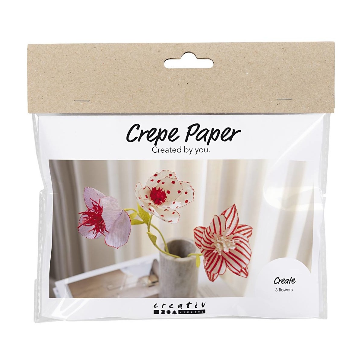 Kwiaty z krepiny fioletowo-różowe udekorowane markerami do robienia, zestaw DIY dla początkujących