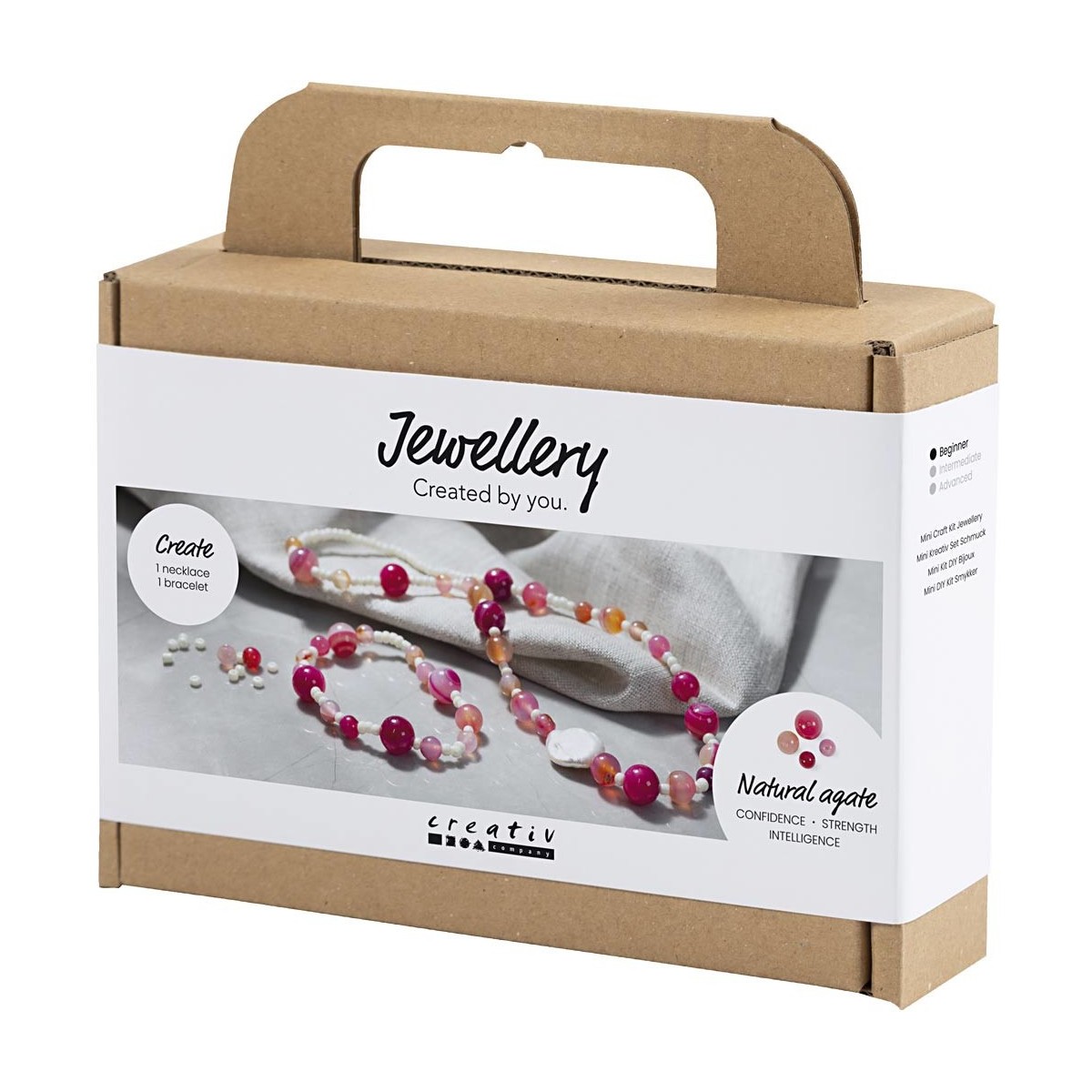 Naszyjnik i bransoletka do robienia z agatami i perłami słodkowodnymi dla początkujących