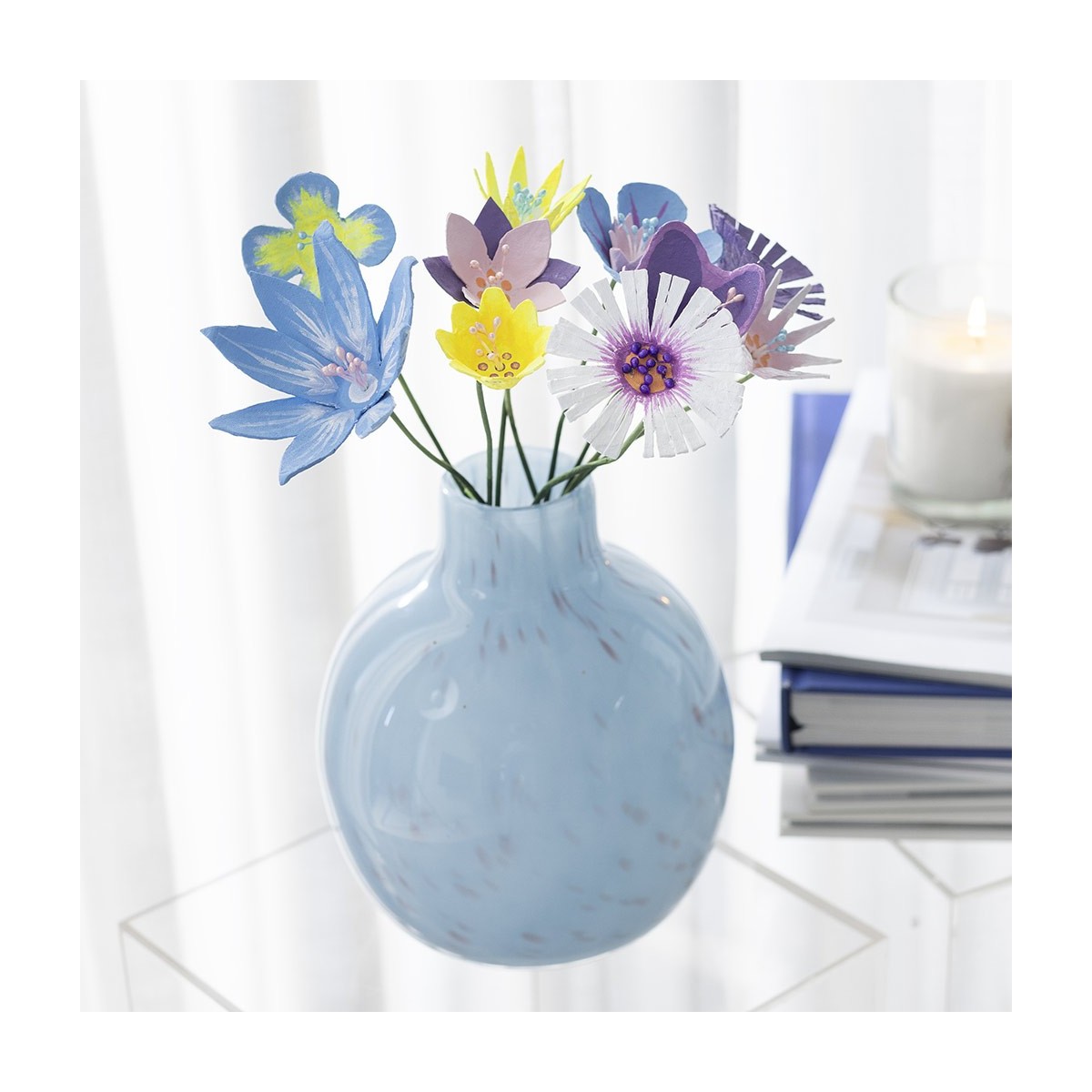 Zestaw DIY Kwiaty z wytłoczek na jajka do robienia, dla początkujących