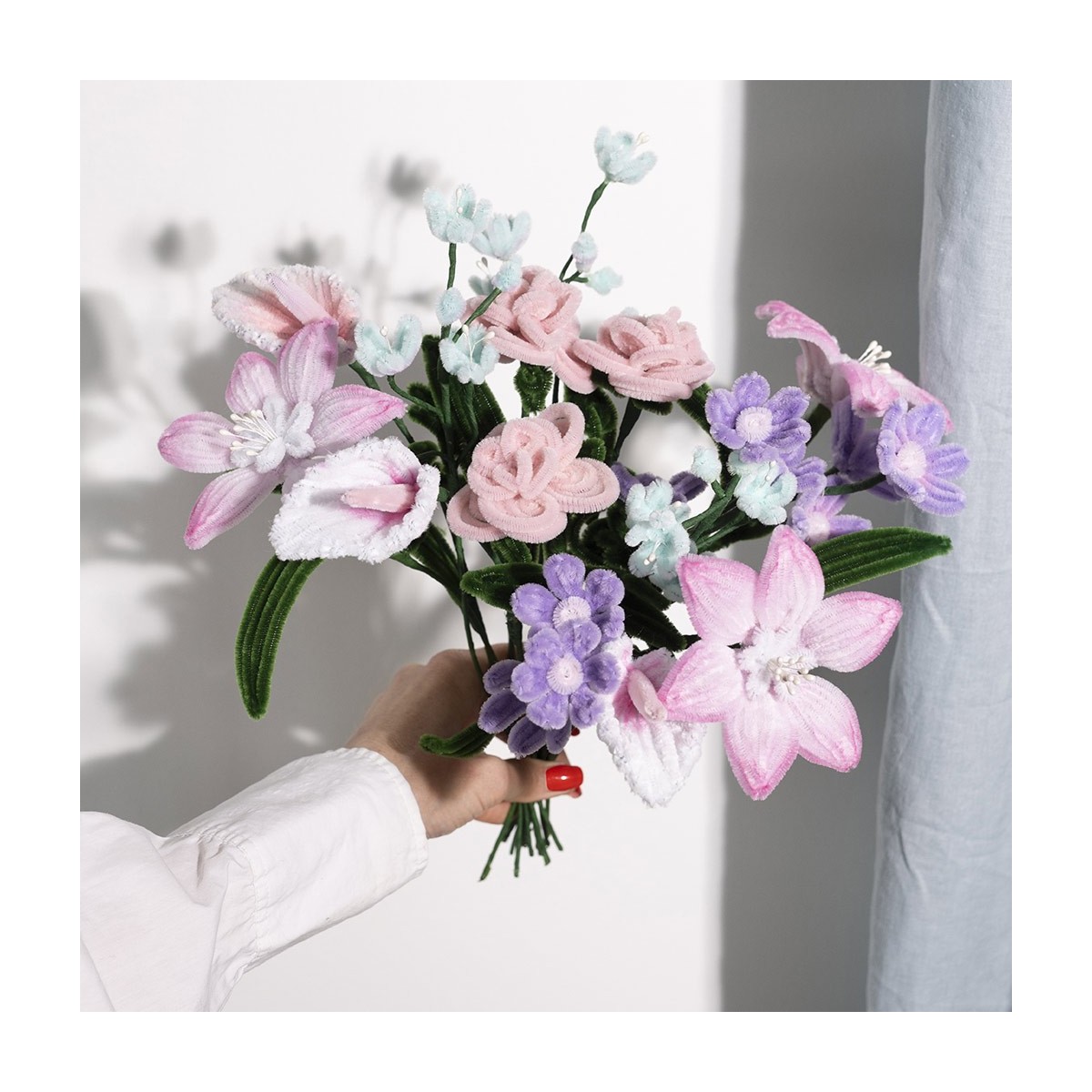 Zestaw DIY Kwiaty z drutów kreatywnych do robienia