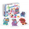 Aquarellum Junior Maneki Neko 4 obrazy do malowania i farby, SentoSphere