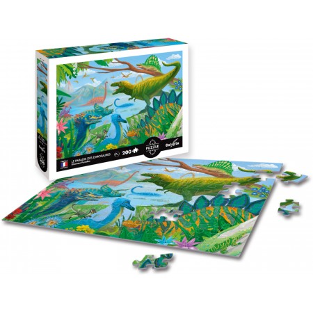 Puzzle 200 elementów Dinozaury, Calypto Puzzle 200 elementów Dinozaury, Calypto