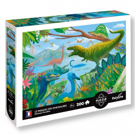 Puzzle 200 elementów Dinozaury, Calypto Puzzle 200 elementów Dinozaury, Calypto