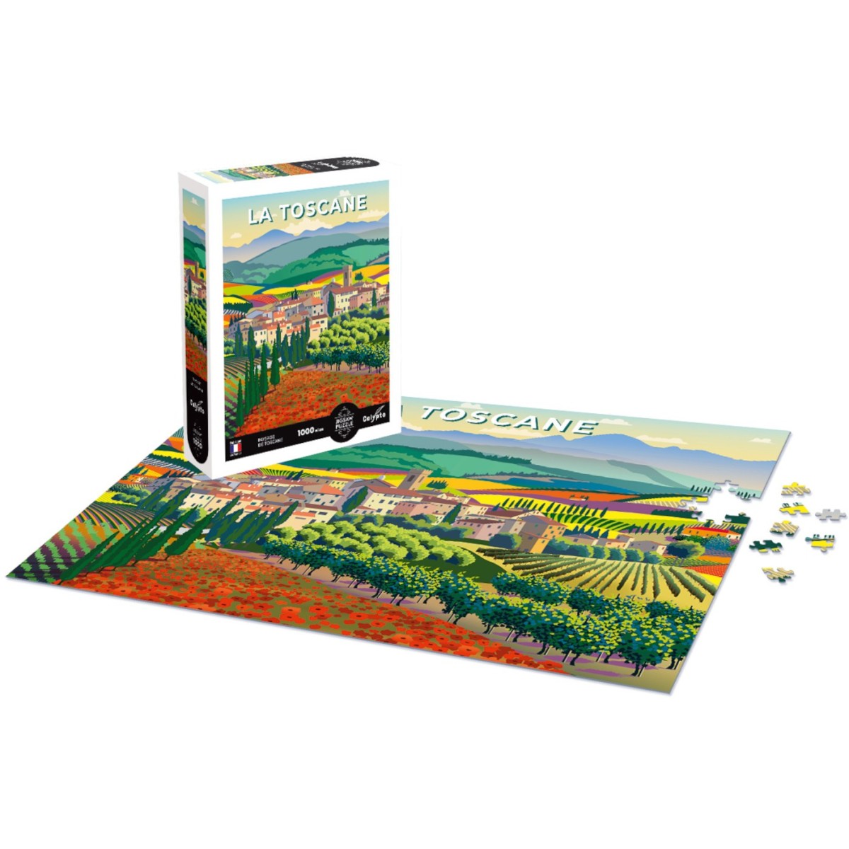 Puzzle 1000 elementów Toskania, Calypto