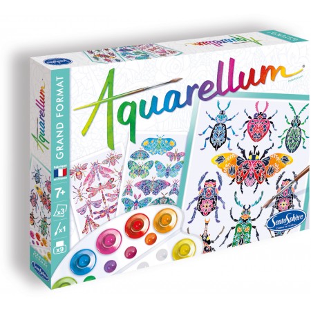 Aquarellum Insektarium 3 duże obrazy i farby +7, SentoSphere Aquarellum Insektarium 3 duże obrazy i farby +7, SentoSphere