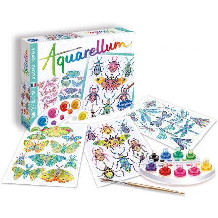 Aquarellum Insektarium 3 duże obrazy i farby +7, SentoSphere Aquarellum Insektarium 3 duże obrazy i farby +7, SentoSphere