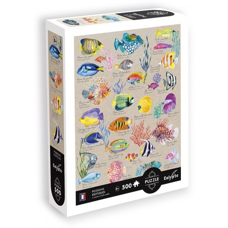 Puzzle 500 elementów Egzotyczne Ryby © Mila Leev, Calypto