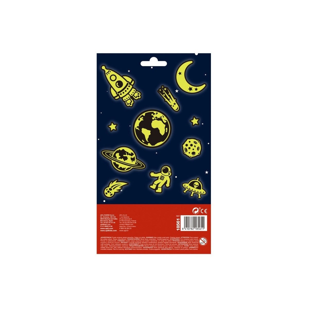 Naklejki świecące w ciemności Kosmiczna przygoda | Dadum