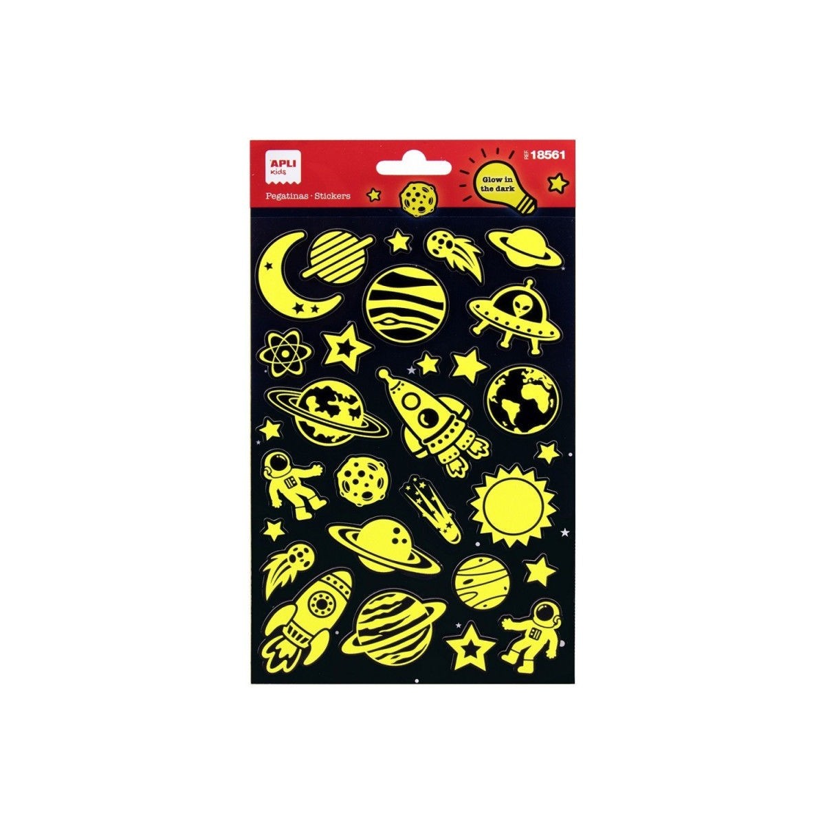 Naklejki świecące w ciemności Kosmiczna przygoda | Dadum