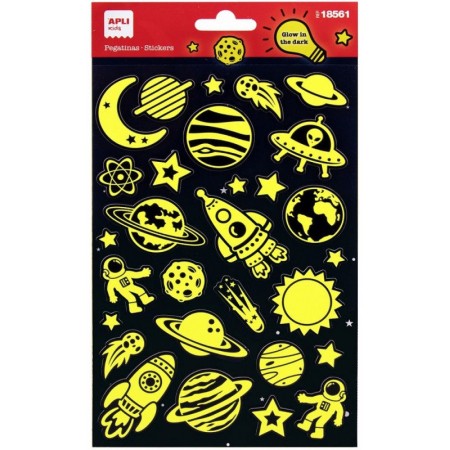 Naklejki świecące w ciemności Kosmiczna przygoda | Dadum