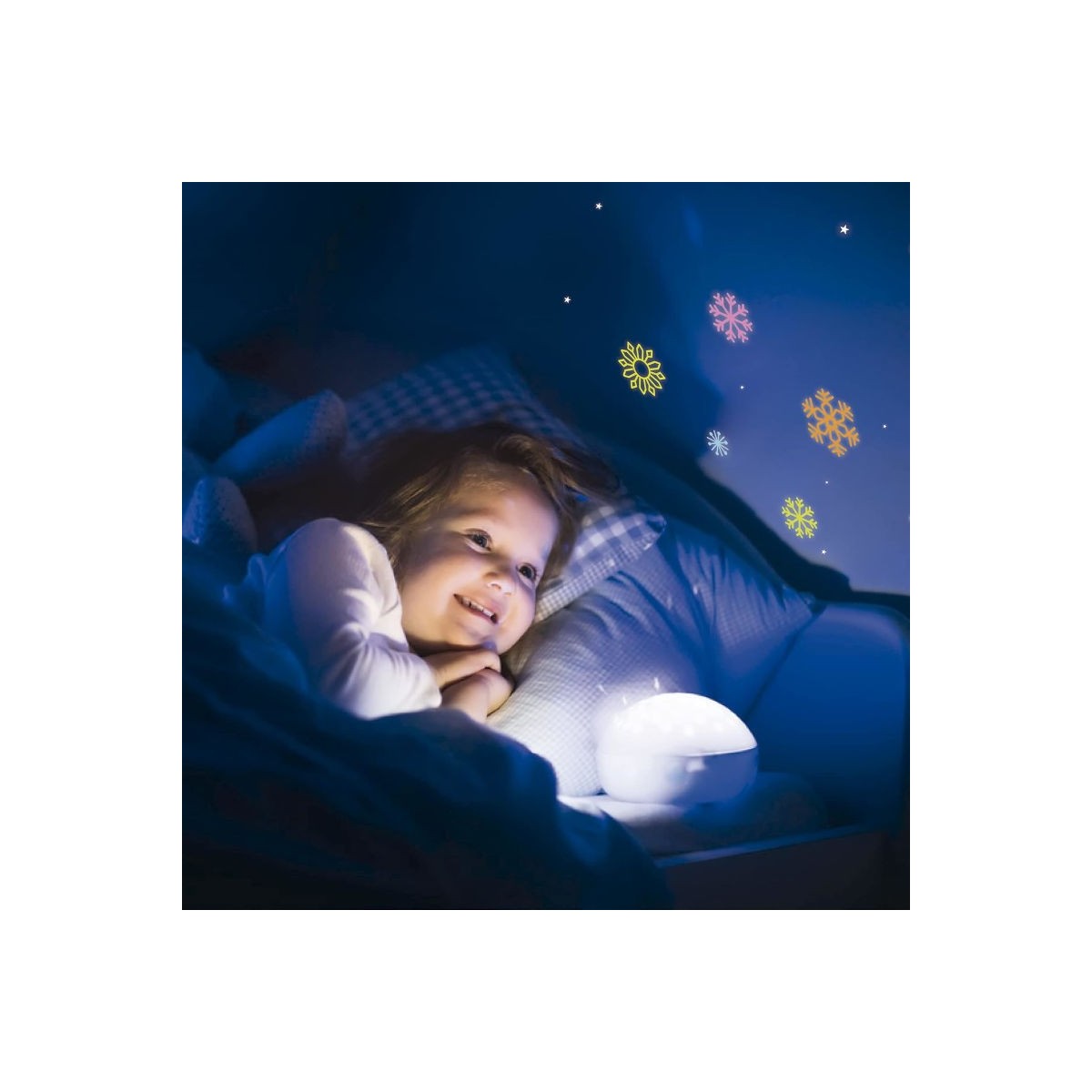 Naklejki Płatki śniegu świecące w ciemności | Dadum