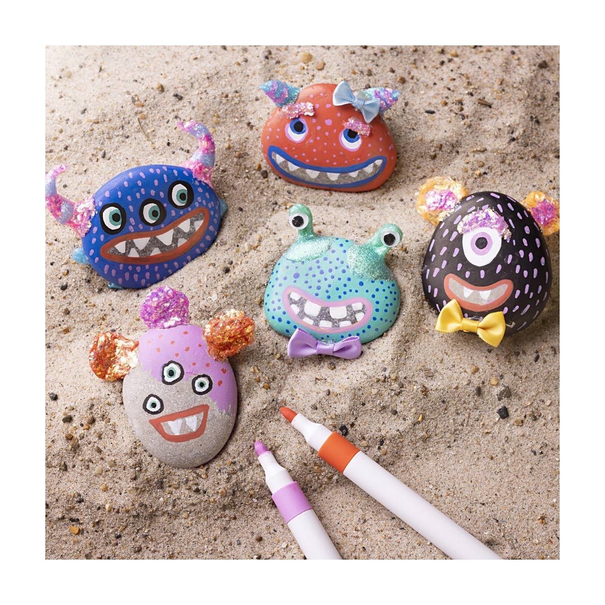 Potwory do malowania kropkami na kamieniach +6, Creativ | Dadum