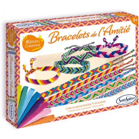 Zestaw do robienia bransoletek przyjaźni plecionych DIY (od 8 lat), SentoSphere