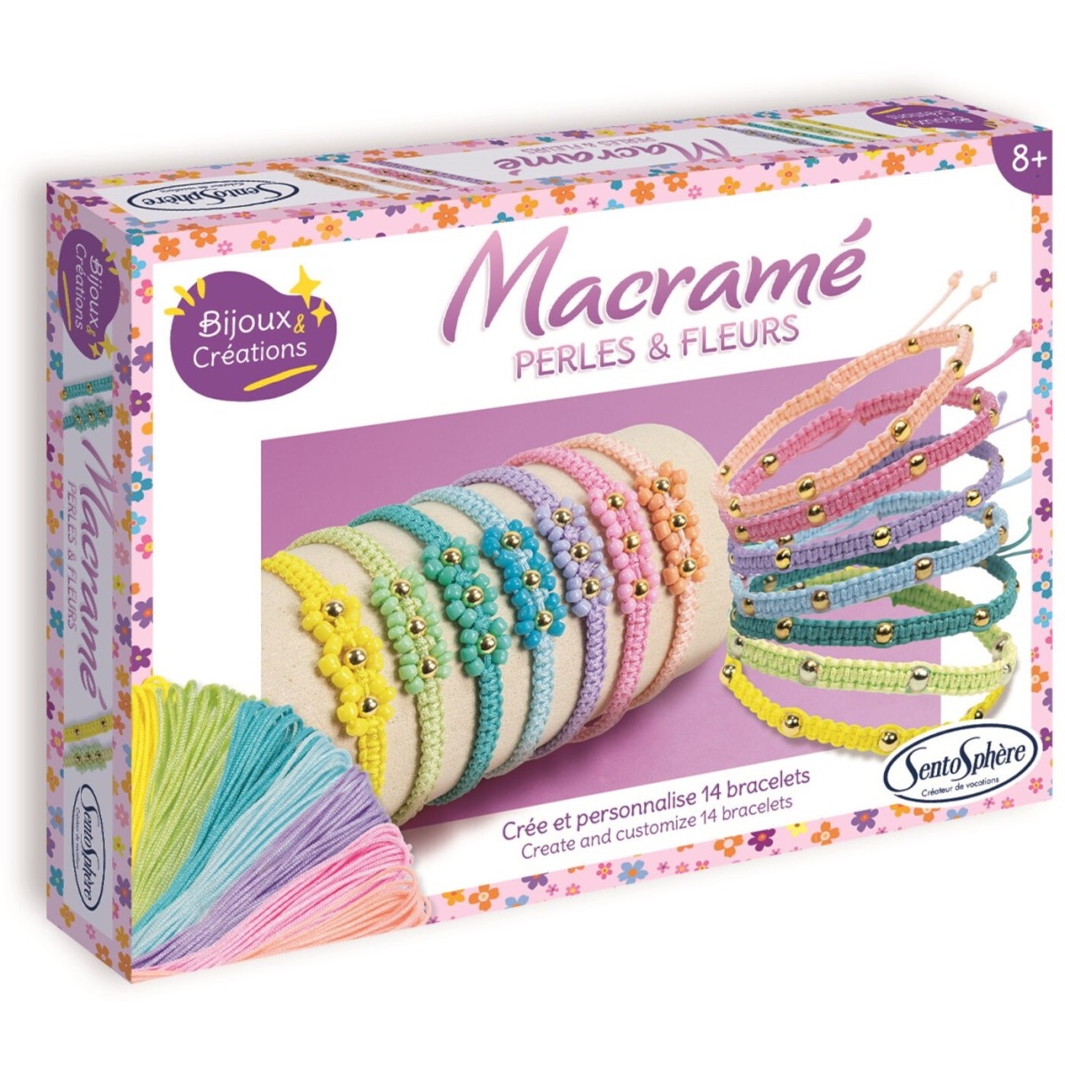 Bransoletki z makramy do robienia zestaw SentoSphere 80003