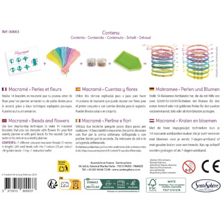 Bransoletki z makramy do robienia zestaw SentoSphere 80003