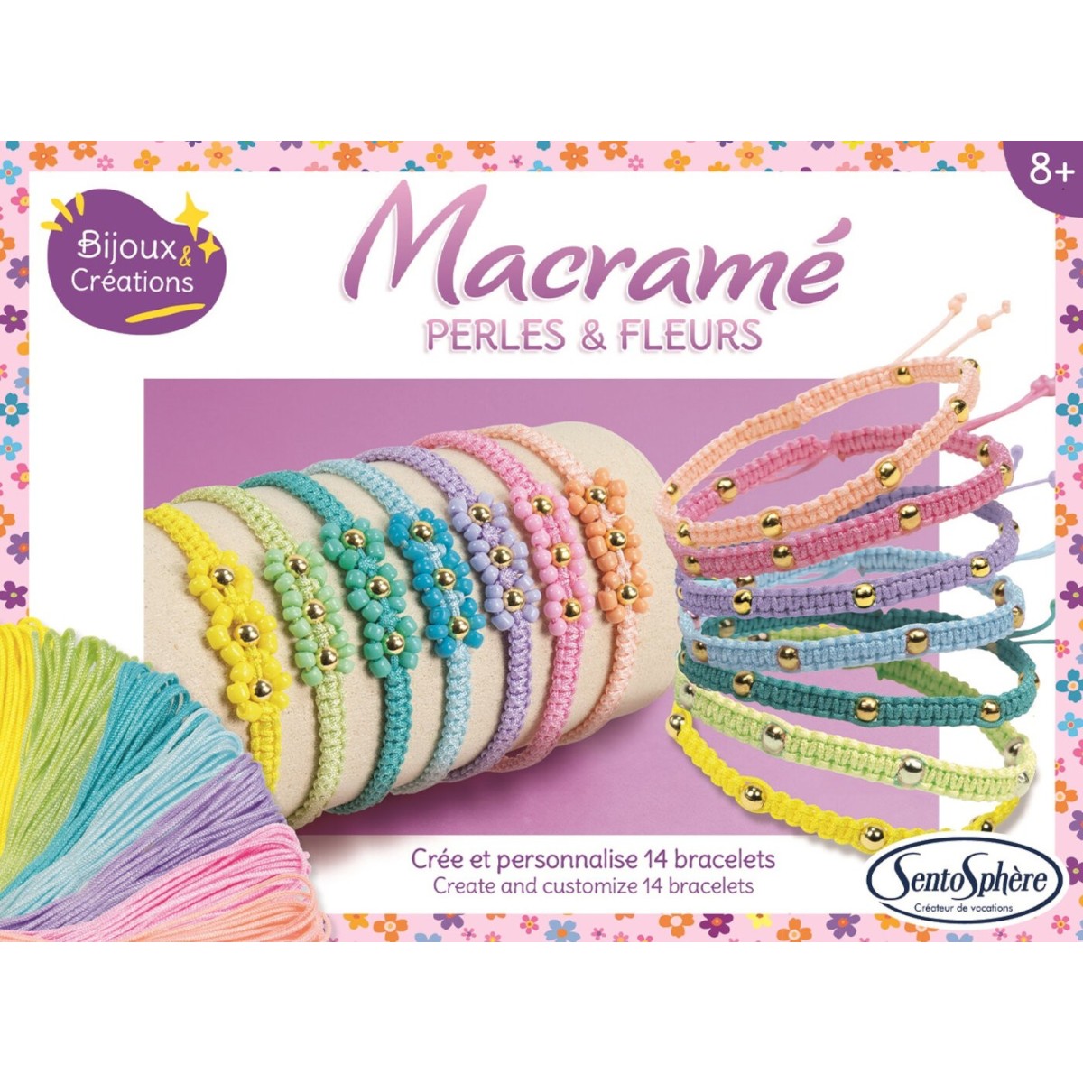 Bransoletki z makramy do robienia zestaw SentoSphere 80003