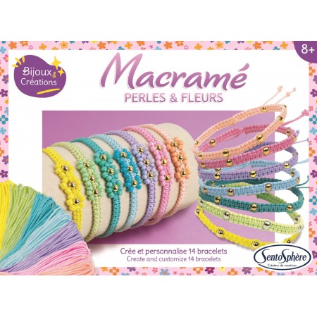 Bransoletki z makramy do robienia zestaw SentoSphere 80003