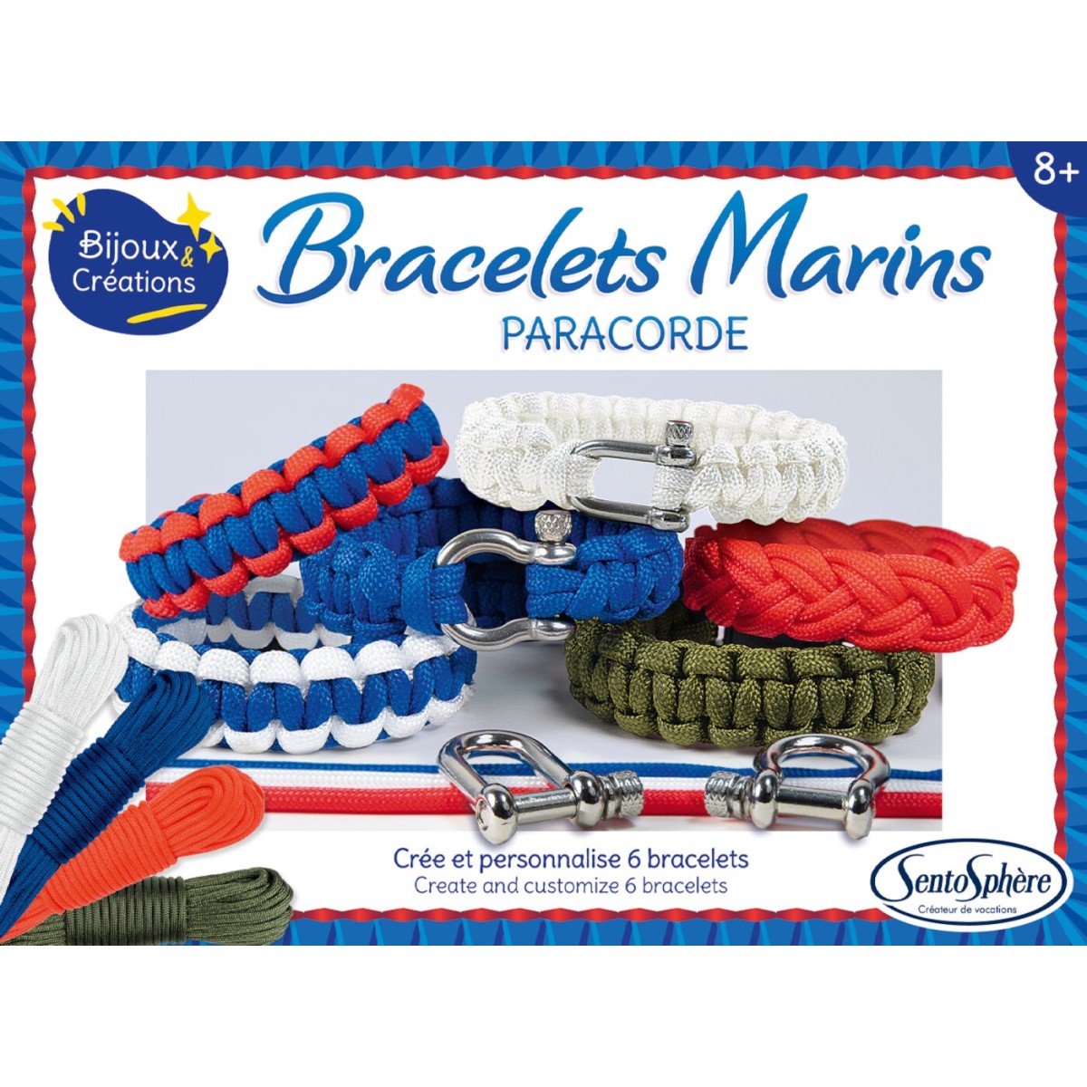 Bransoletki marynarskie z paracordu do robienia zestaw SentoSphere 80000