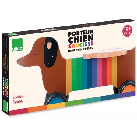 Jeździk drewniany Jamnik od 18 mc Vilac 7428