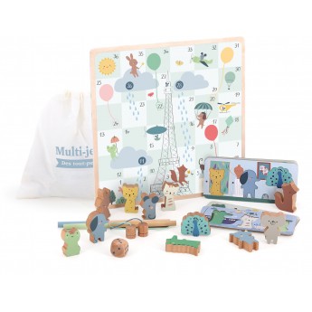 4 klasyczne gry planszowe dla 2-latków Vilac 7117