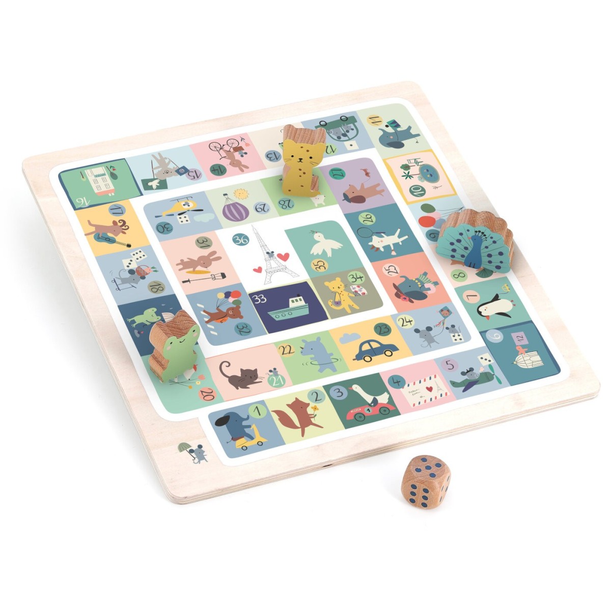 4 klasyczne gry planszowe dla 2-latków Vilac 7117