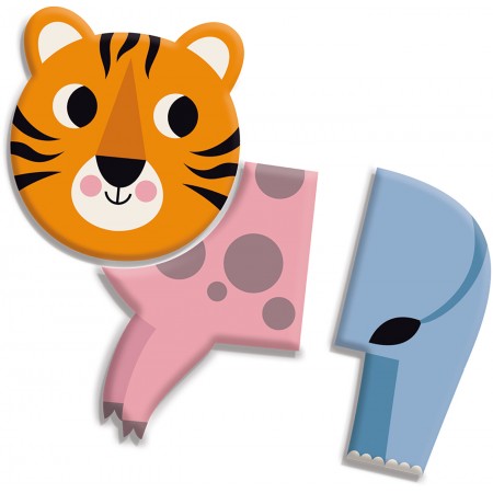 Puzzle magnetyczne Sawanna układanki 3-elementowe Vilac 7624