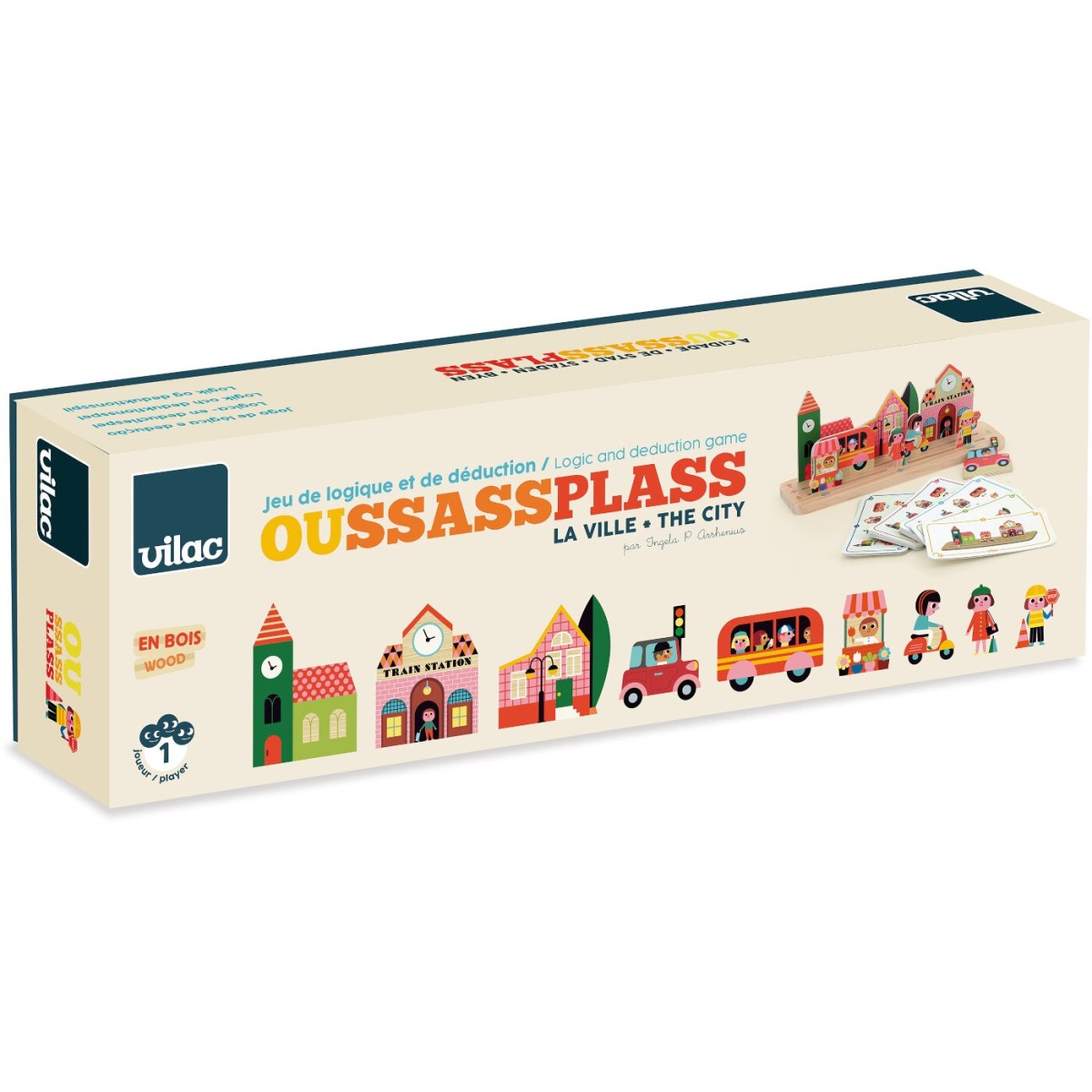 Łamigłówka magnetyczna "Miasto" od 5 lat Vilac 7627