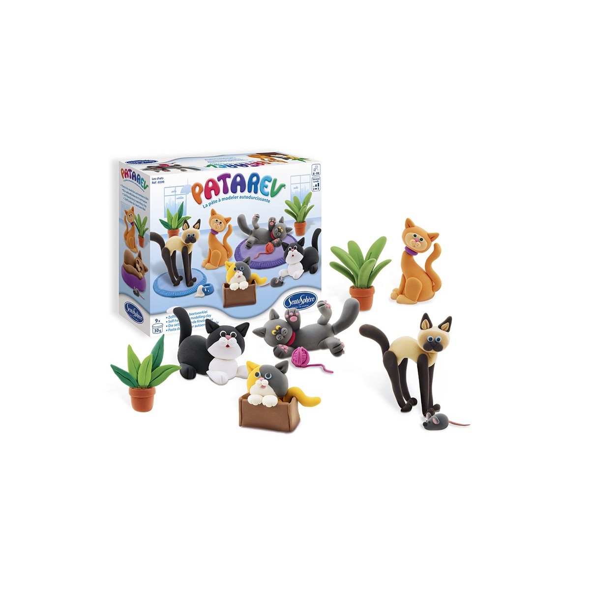 SentoSphere Patarev Kotki 9 kolorów