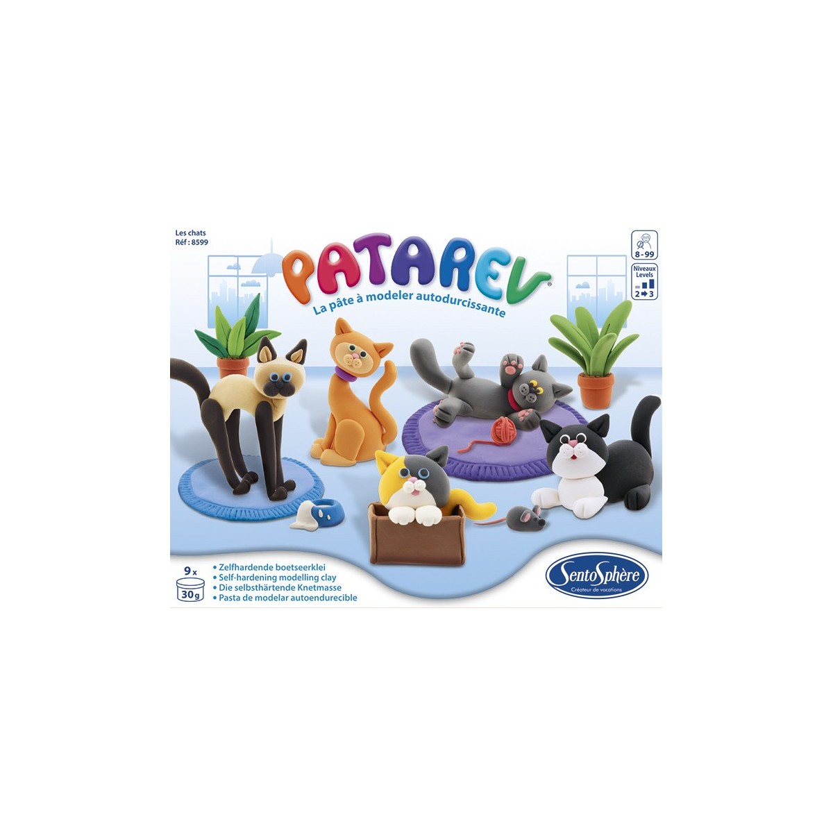 SentoSphere Patarev Kotki 9 kolorów