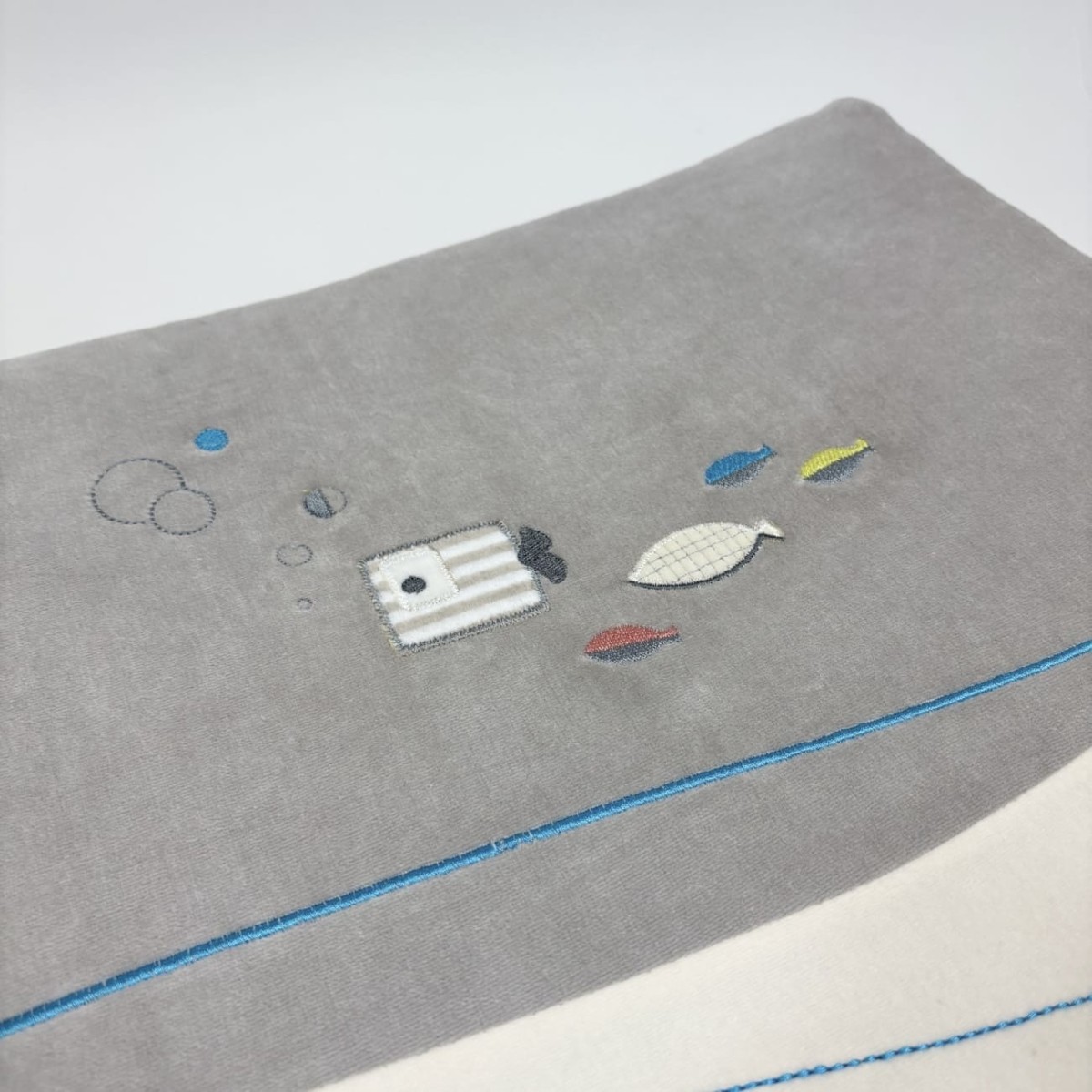 Ochraniacz na szczebelki do łóżeczka Rybki 70x140, 60x120 | Dadum