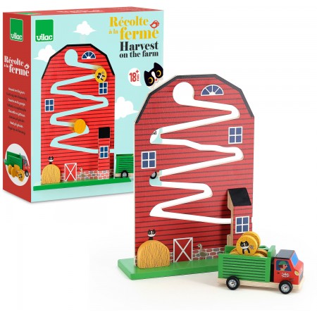 Żniwa na Farmie drewniana zabawka przyczynowo-skutkowa, Vilac