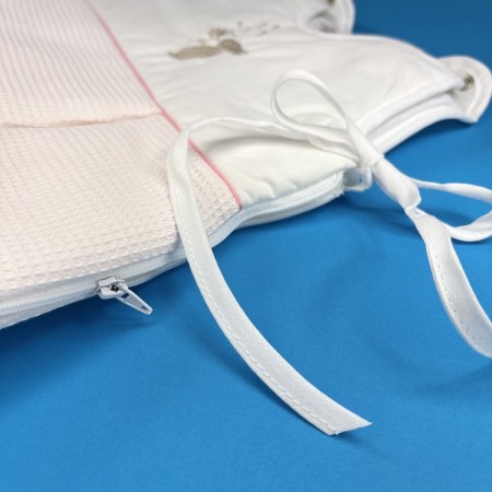 Śpiworek do spania dla niemowlaka 60cm Królik różowy, Poyet | Dadum