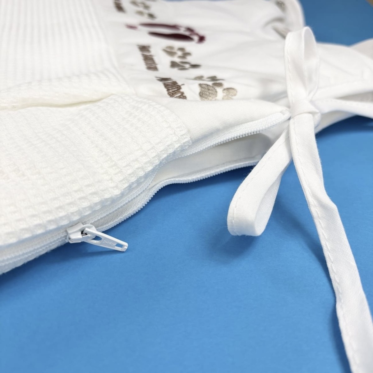 Śpiworek do spania dla niemowlaka różowy 85cm Stópki, Poyet | Dadum