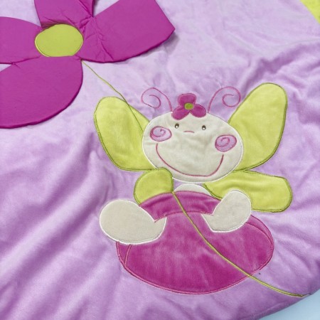 Kocyk dla niemowlaka 90x140cm różowa wróżka Titoutam | Dadum