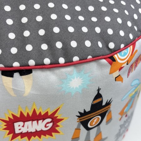 Pufa Superbohaterowie do pokoju dziecięcego, Lamps & Co. | Dadum