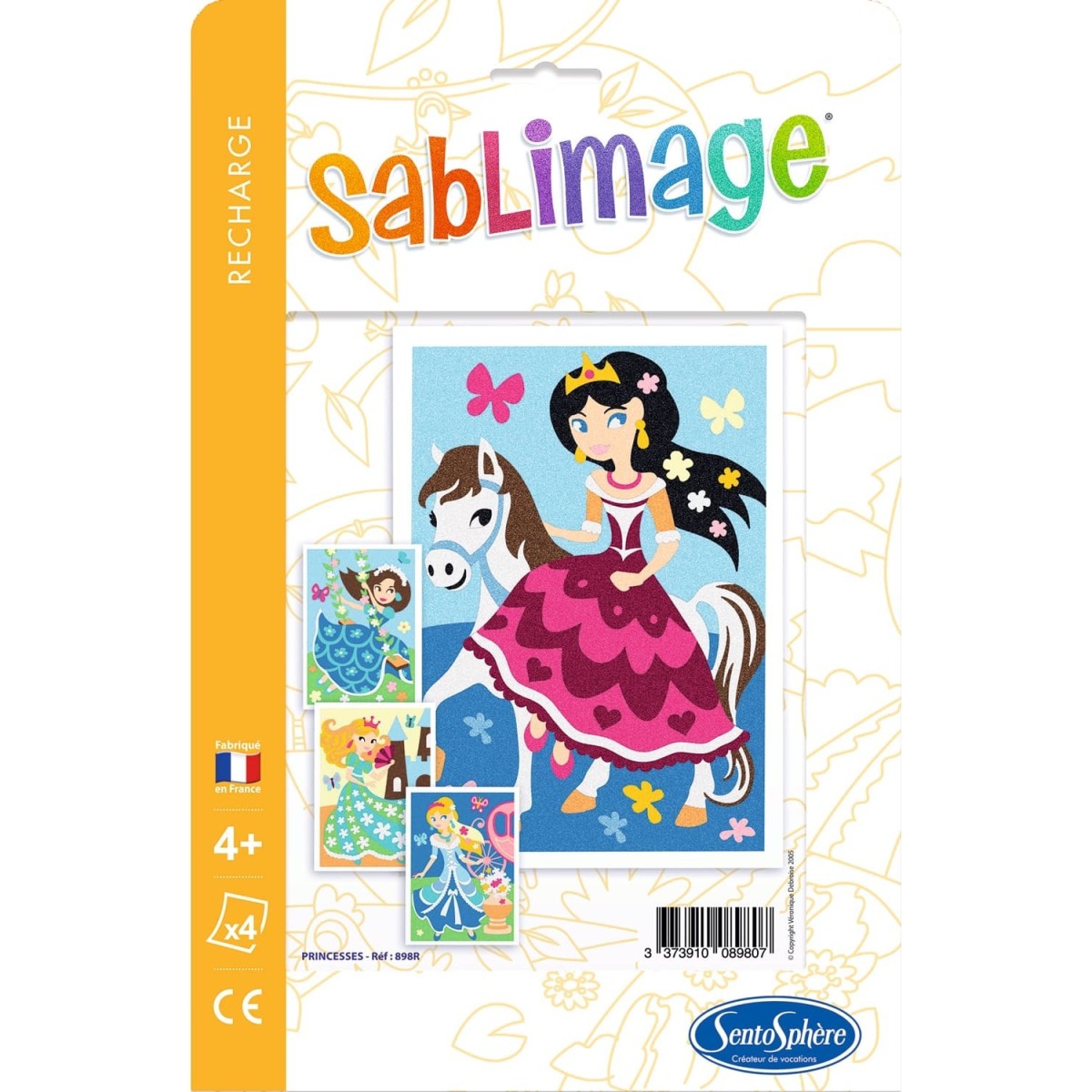 Księżniczki plansze do malowania piaskiem Sablimage, SentoSphere | Dadum