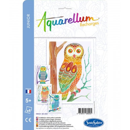 Sówki plansze do Aquarellum Junior, SentoSphere | Dadum