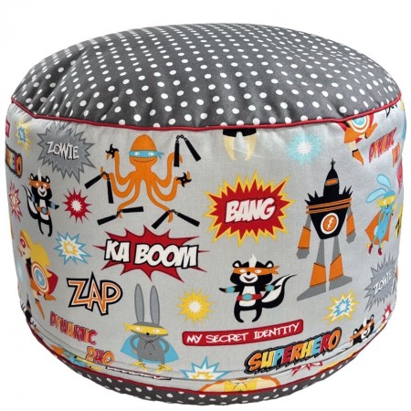 Pufa Superbohaterowie do pokoju dziecięcego, Lamps & Co. | Dadum