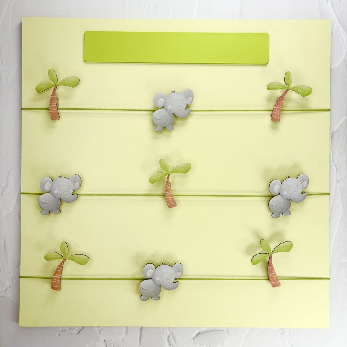 Ramka na zdjęcia z imieniem dziecka Słonik